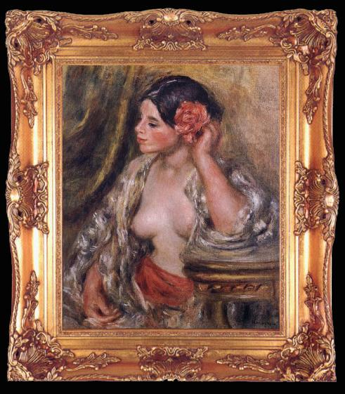 framed  Pierre-Auguste Renoir Gabrielle a Sa Coiffure, Ta009